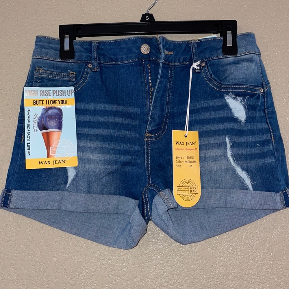Wax Jean Shorts